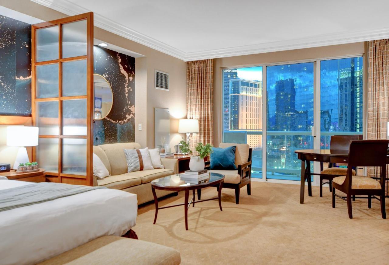 Balcony Full Strip View Suite Mgm Signature Free Valet 拉斯维加斯 外观 照片